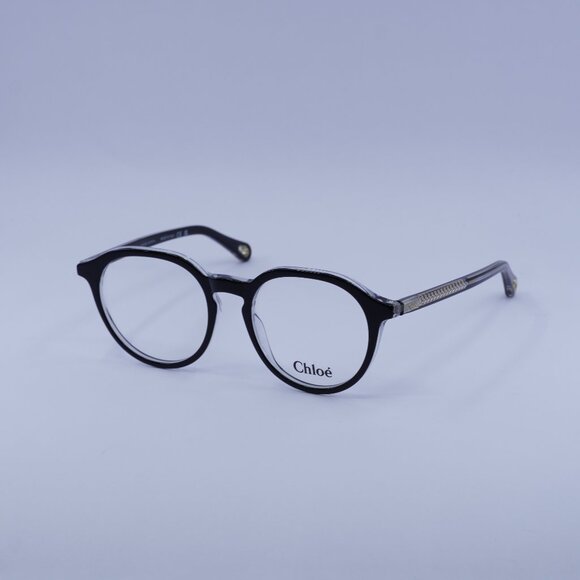 🕶️ New Chloe CH0012O 007 Eyeglasses - Black Frame 50mm - Picture 1 of 11